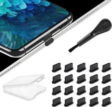 USB C Dust Plug, 20 Pcs Silicone Type C Anti Plug Cover for iPhone 15... 