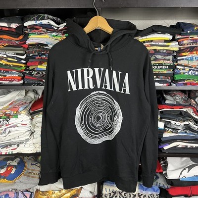 Nirvana Vestibule Circle Hoodie Size XS Oversized Y2K Kurt Cobain Sweatshirt 