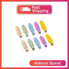 Cptots 10 Pcs Creaseless No Crease No Bend Flat Hair Clips For Styling Non Slip