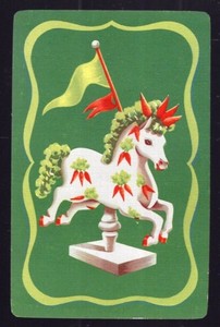 1 Single Swap Playing Card CUTE HORSE VINTAGE
