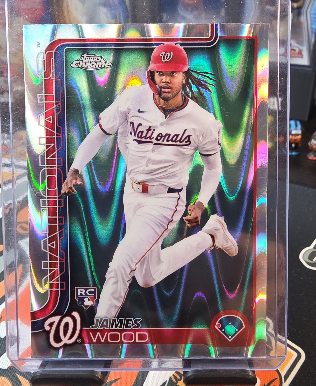 2025 Topps Chrome - James Wood #132 RayWave Refractor (RC)