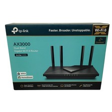 TP-Link Archer AX55 AX3000 Dual Band Gigabit Wi-Fi 6 Router Black EUC In Box