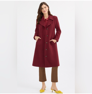 Cabi New NWT Coming In Hot Topper #4672 Burgundy XS - XL Was $255