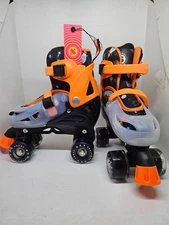 SULIFEEL Roller Skates for Girls Boys, M Sizes Adjustable with Lights