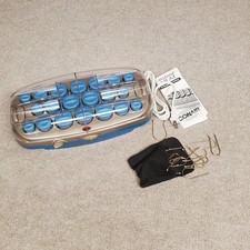 Conair Instant Heat ION SHINE Flocked Hot Rollers 20 -Has Most Clips See Pics.