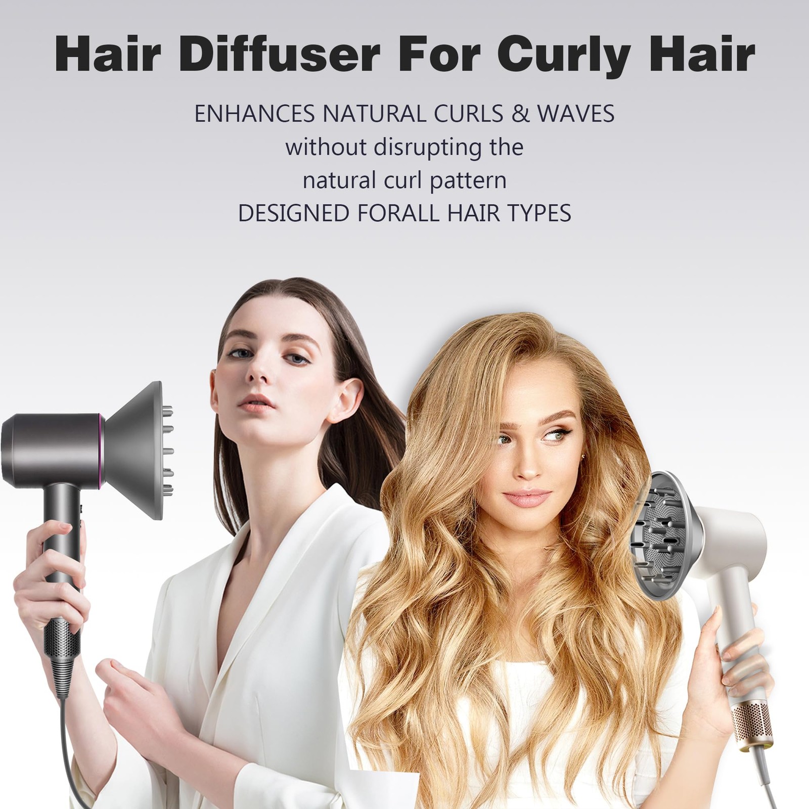 Hair Diffuser Attachment Nozzles for Dyson Supersonic Hair Dryer HD01 HD02 HD03