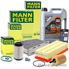 MANN INSPEKTIONSPAKET+5L LIQUIMOLY FÜR AUDI A3 SEAT VW GOLF 5 TOURAN 1.9 2.0 TDI