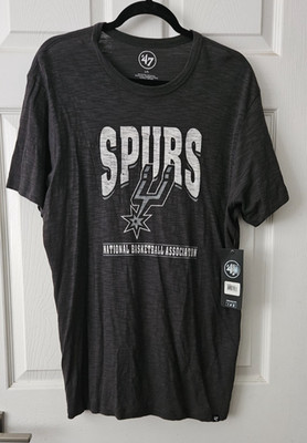 Lg Spurs Heather Black T-Shirt with New with Tags by 47 #1072