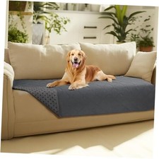 100 Waterproof Couch Cover Blanket for Dogs Anti-Slip Pet Couch 30" x70" Grey