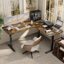 Promot 63 x 55 inch L Shaped Electric Standing Desk Stand up Desk Corne