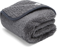 Morbida Coperta in Pile per Cani E Gatti. Confezione, Color Grigio, Misure 80 *