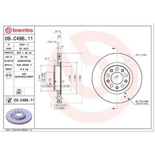 2x Bremsscheibe hinten für Alfa Romeo Giulia 952 Stelvio 949 | 26203146