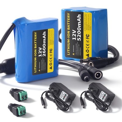 12V 5.2Ah Lithium-ion Battery Kit For DIY Projects Light String With Charger
