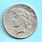 SILVER 1923 S PEACE SILVER DOLLAR UNGRADED - BEAUTIFUL COIN