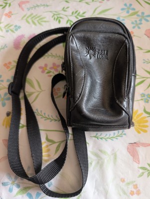 Case Logic 2002 Black Synthetic Leather 2 Zipper Camera Case w/Strap 6.25x3.5x3 