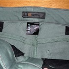 Women 511 Tactical utility pants zip hem size 2 Regular Green soft touch stretch — photo 5
