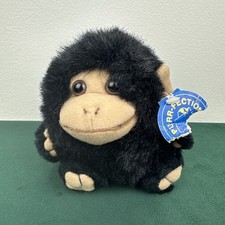 Vintage 1997 Cushy Critter CHARLIE Purr-Fection by MJC Black 4" Monkey Plush
