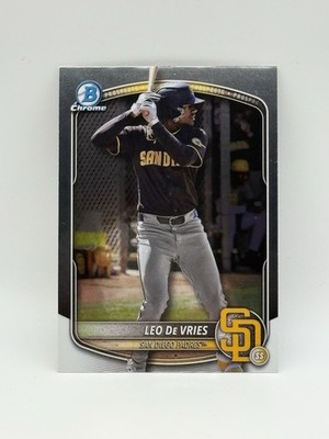 2025 Bowman Chrome Leo De Vries #BCP-204 San Diego Padres