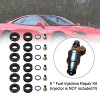 6PCS KraftstoffdüSen Dichtungs O-Ring Kit MD164888 FüR Mitsubishi 3000GT INP-014