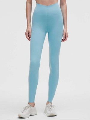 Lululemon Glow Up Super-High-Rise Tight 28'' br Washed Blue size 6 NWT