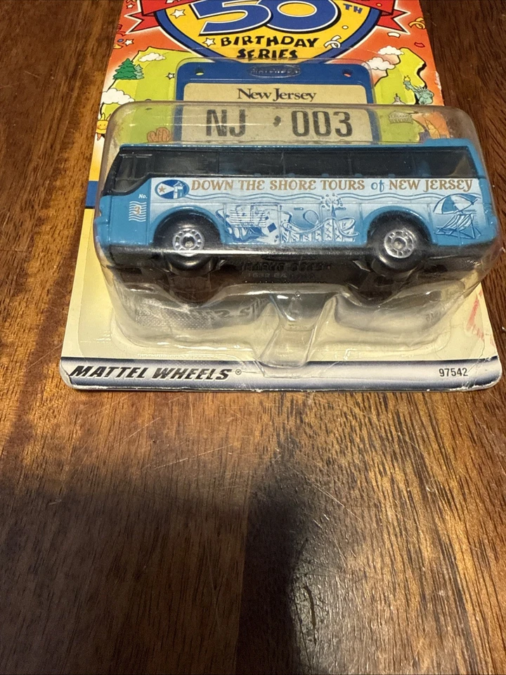 2001 MATCHBOX ACROSS AMERICA IKARUS COACH Blue 50Th BIRTHDAY SERIES New Jersey - Image 2 of 3