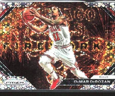 2023-24 Panini Prizm #1 DeMar DeRozan Fireworks Prizms Fast Break