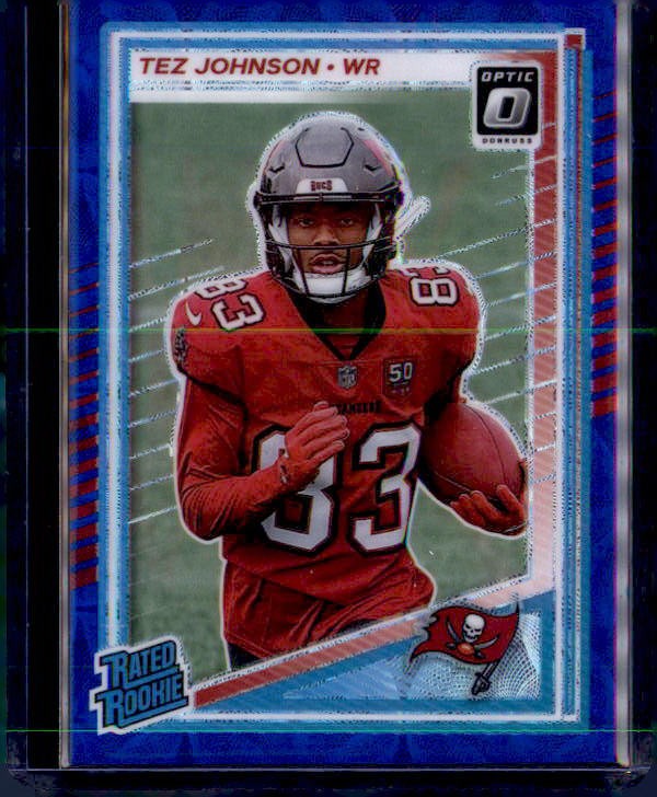 2025 Donruss Optic #231 Tez Johnson Blue Hyper