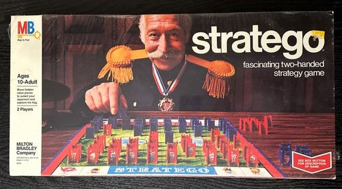 Vintage Stratego Board Game 1977 Milton Bradley #4916 FACTORY SEALED Shrink