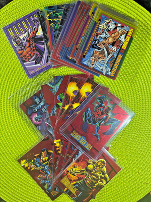 1993 SKYBOX MARVEL UNIVERSE CARDS - SERIES 4 - BASE - RED FOIL  YOU PICK 