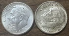 1960-D and 1963  10C Roosevelt Dimes 90% Silver Lot Of 2 Coins