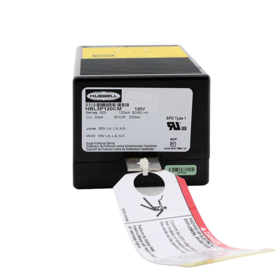 Hubbell Surge Protective Panel Replacement Module 120V 120kA HBL3P120CM - Image 4 of 4