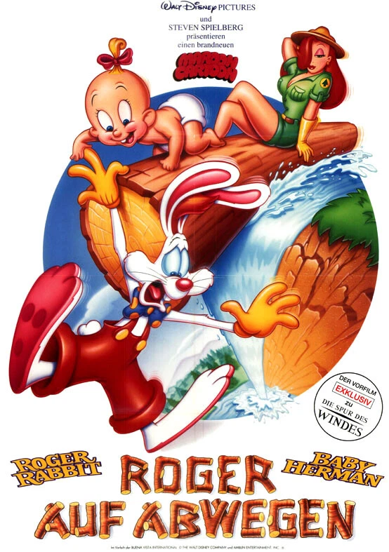 Roger auf Abwegen ORIGINAL A1 Kinoplakat Walt Disney / Roger Rabbit / Jessica - Bild 1 von 1