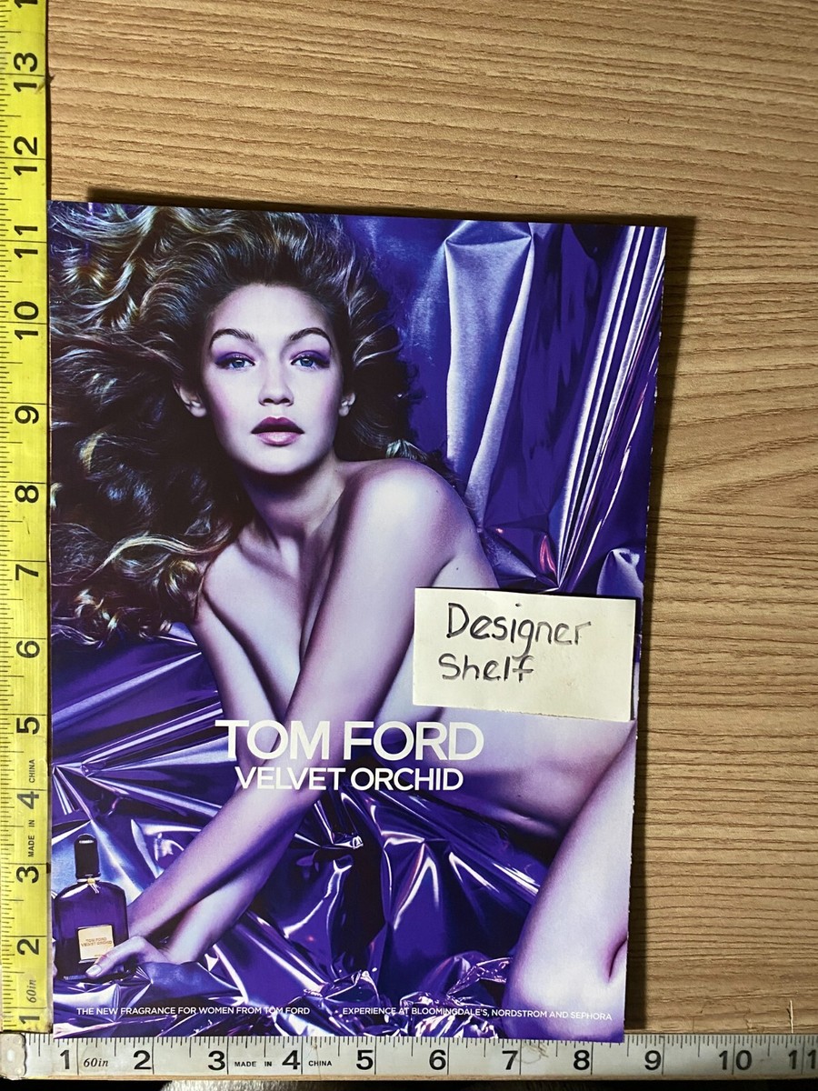 Gigi Hadid For Tom Ford Velvet Orchid Fragrance Scented Print