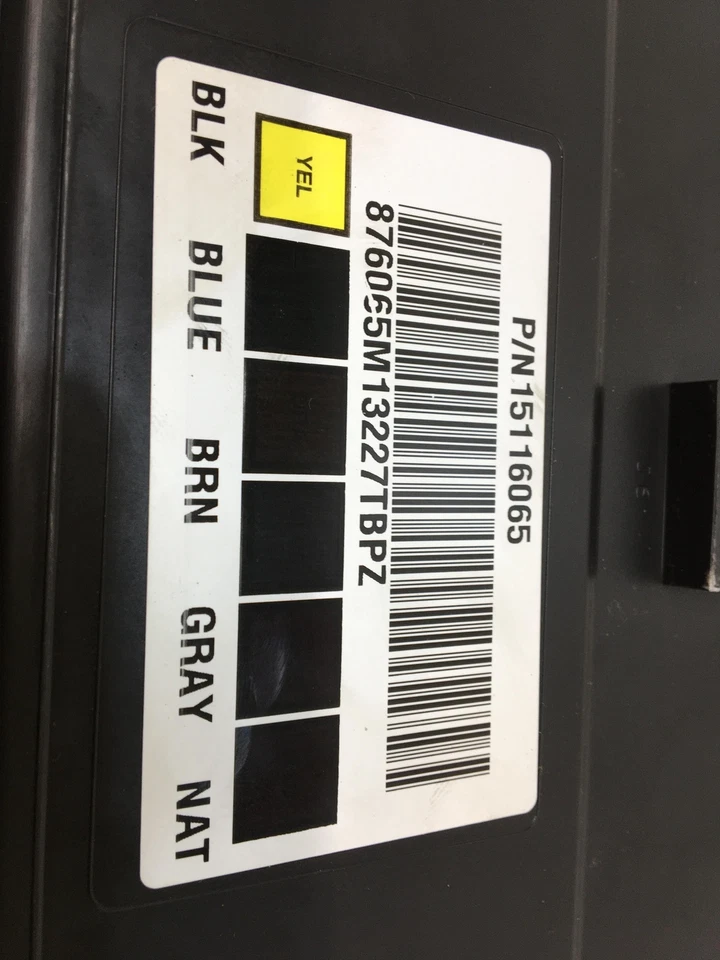 04 Módulo de control de carrocería Chevy Silverado 1500 ID 15116065 Foto 2 de 2