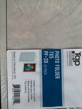 Tap Photo Folder 7x5 Grey Folder 25 Pack Black printed border