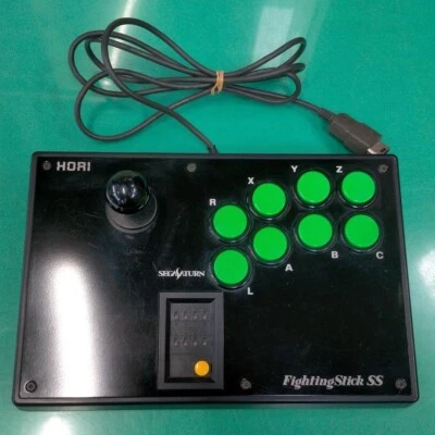 Manette Hori HSS-07 Fighting Stick SS Sega Saturn Arcade Fight Stick Occasion JP - Photo 1/4