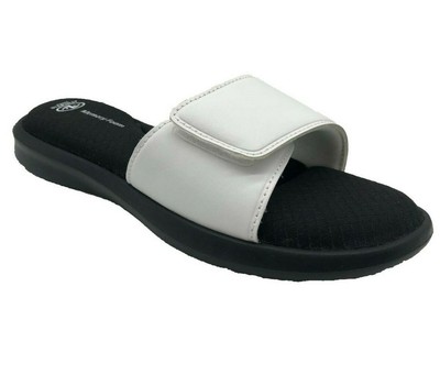 memory foam slide sandals womens