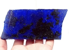 DYED 684.00 Ct Blue Sapphire Slab Uncut Rough Certified Loose Gemstone GVM