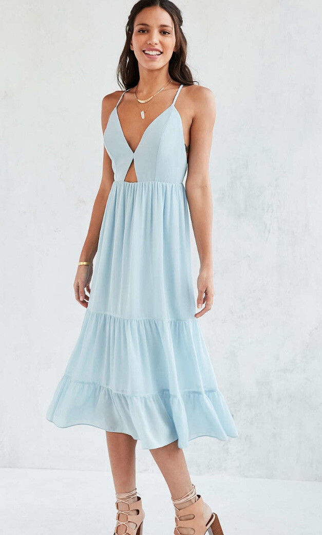NWOT UO Urban Outfitters summer sexy open back cut out dress Size Small 6
