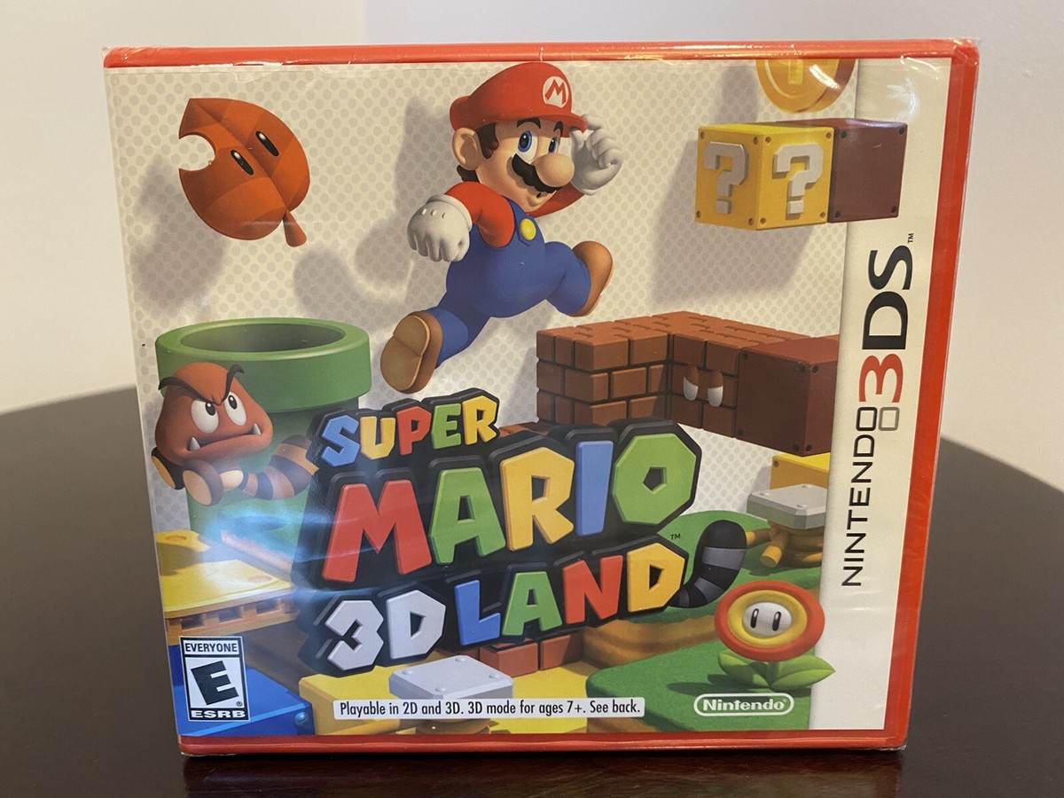 Super Mario 3D Land 3DS Red Case Version Nintendo 2011 (Factory