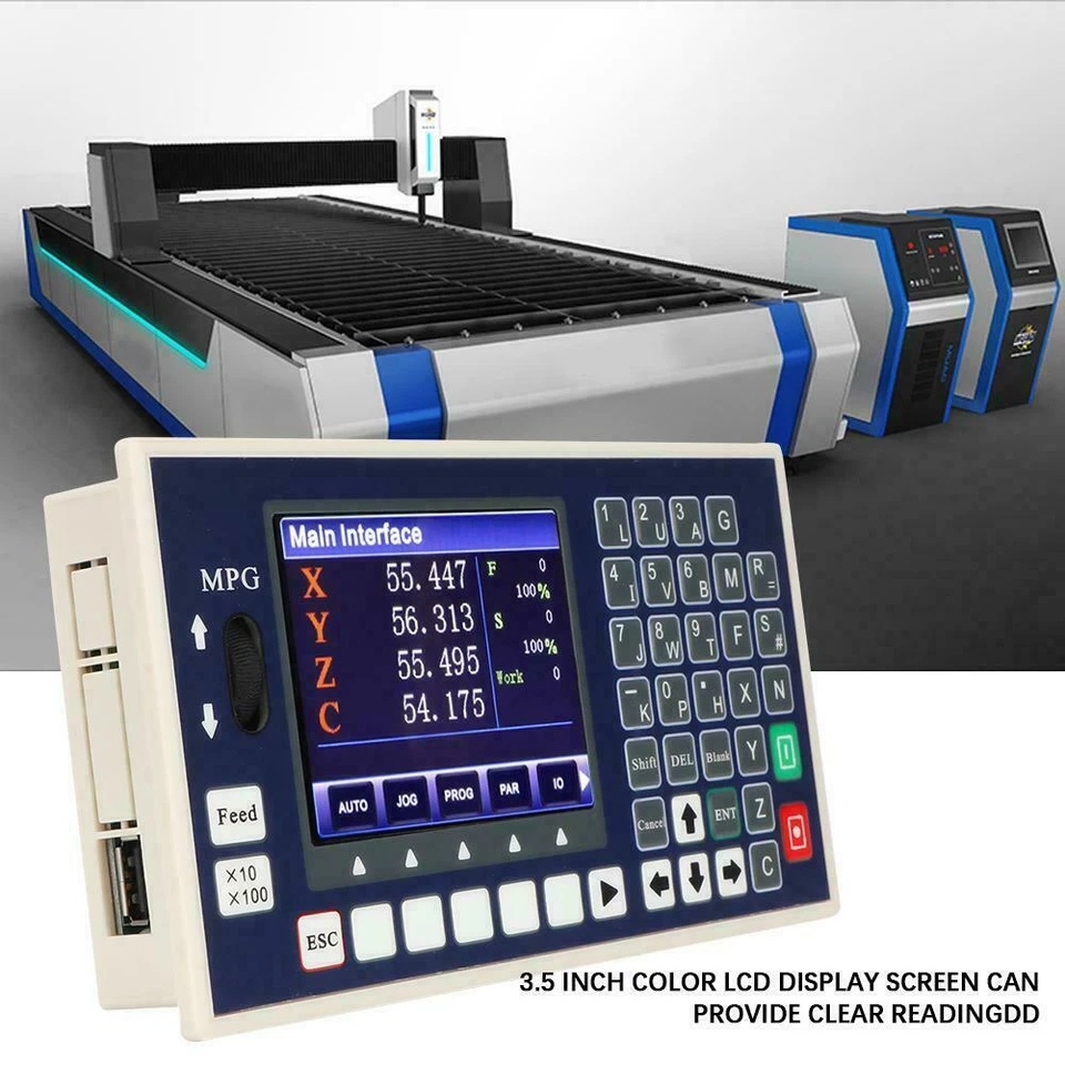 4 Axis CNC Controller MPG 3.5inch TFT 400KHz Servo Stepper for Milling Machine - Image 2 of 4