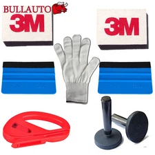 Vehicle Car Wrapping Application Tools Kit - 3M Squeegee Razor Magnets Gloves US