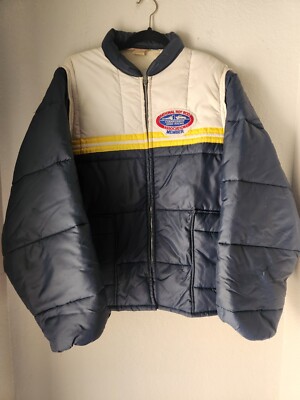 Vintage 70's NHRA Racing Member Puffer Jacket/Vest Upstream