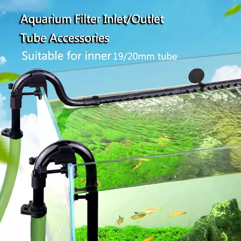 fish tank water flow accessories balacoo Aquarium Canister Filter Inlet Outlet Kit for 603b Outer Filter Accessory for 12mm Inner Diameter Aquarium Hose, 30X5.7X2.5CM, Grey : Pet Supplies 1 Style Plug Type Black Aquarium Water Pump Nozzle