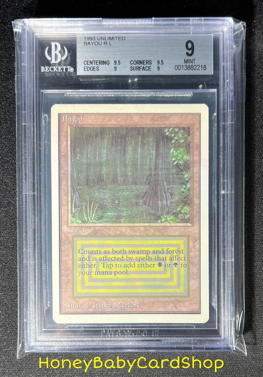MTG Unlimited Edition 1993 Bayou BGS 9.0Q++ (Quad++) MINT Old