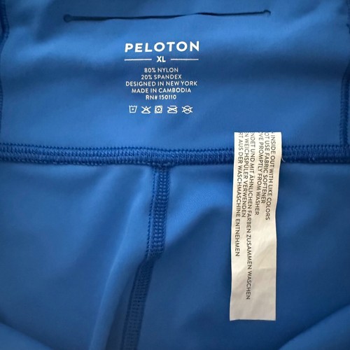 Peloton Blue Cropped Leggings Womens XL Cycling Workout Running Athletic Gym - Picture 5 of 5
