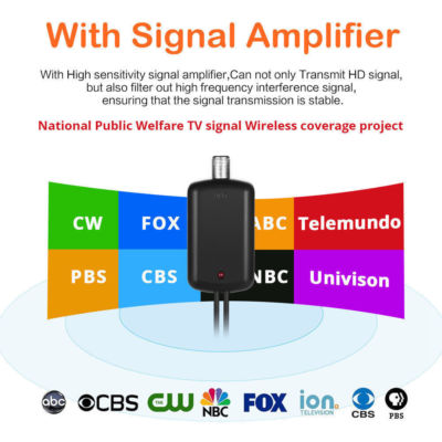 Aazon.co: HD Digital TV Antenna for Sart TV, Indoor Aplified Antenna, 1000+ iles Range, 4K