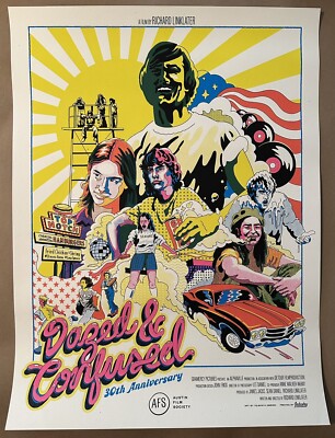 Dazed and Confused 30th Anniversary Austin Telepath Design poster