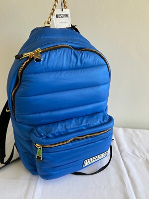 AW20 Moschino Couture Jeremy Scott OVERSIZED Blue Backpack  display picture 3