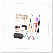 Ultimate Jewelry Making Tool Kit - Beading Wires, Pliers, Cord Ends, Clasps, Hoo